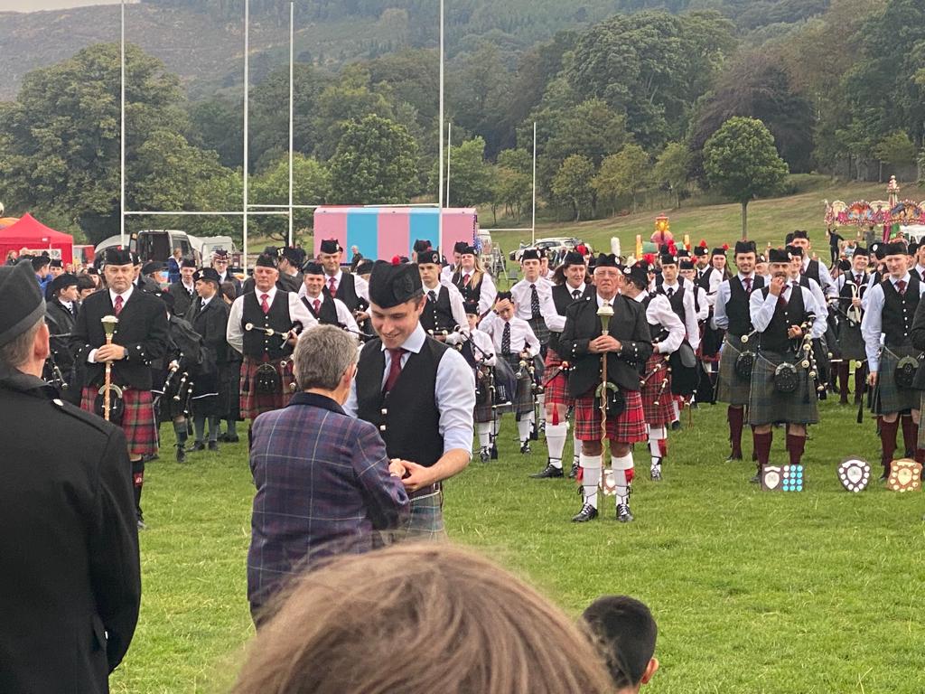 Stockbridge Pipe Band - Peebles, Sept - 2022